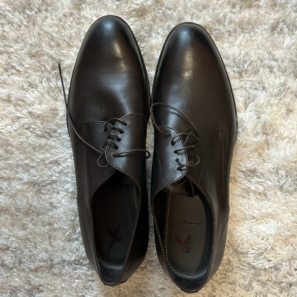 Men’s BOSS dress shoes Sz US 10 Black - Picture 3 of 9